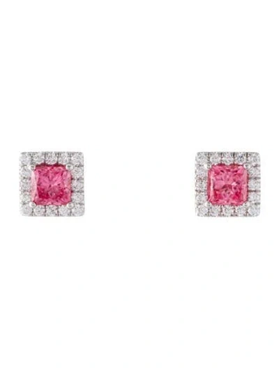 Pre-owned Earrings 14k 2.52ctw Lab-grown Diamond Stud  In Multi
