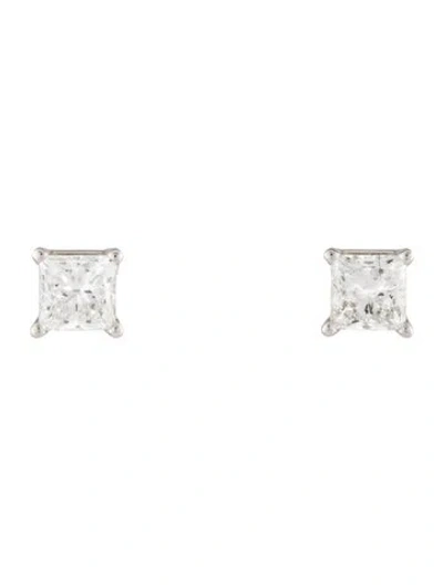 Pre-owned Earrings 14k 2.59ctw Lab-grown Diamond Solitaire Stud  In Multi