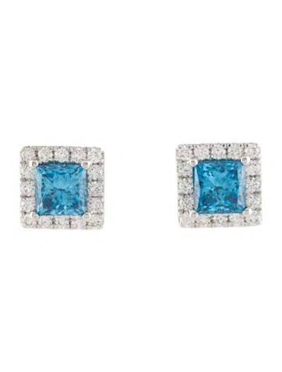 Pre-owned Earrings 14k 2.62ctw Lab-grown Diamond Stud  In Multi