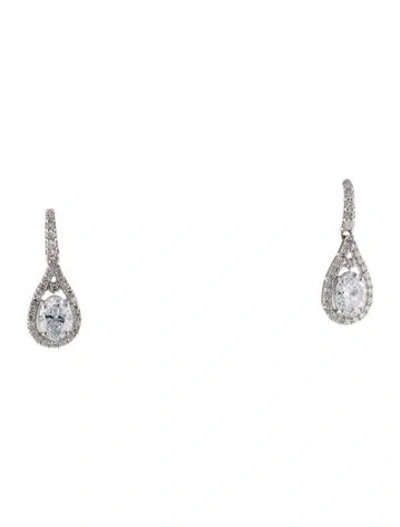 Pre-owned Earrings 14k 2.64ctw Lab-grown Diamond Drop  In Multi