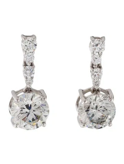 Pre-owned Earrings 14k 2.68ctw Lab-grown Diamond Drop  In Multi