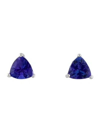 Pre-owned Earrings 14k 2.68ctw Tanzanite Stud  In Multi