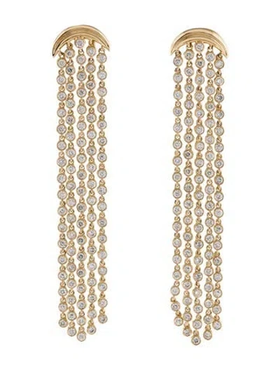 Pre-owned Earrings 14k 2.73ctw Diamond Fringe  In Multi