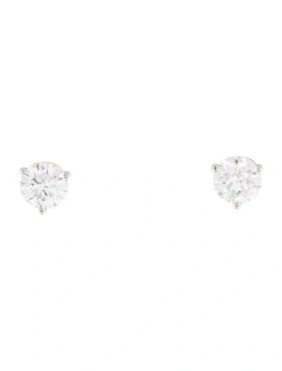 Pre-owned Earrings 14k 2.75ctw Lab-grown Diamond Solitaire Stud  In Multi