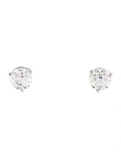 Pre-owned Earrings 14k 2.75ctw Lab-grown Diamond Solitaire Stud  In Multi