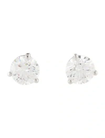 Pre-owned Earrings 14k 2.75ctw Lab-grown Diamond Solitaire Stud  In Multi