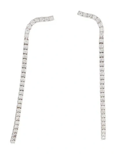 Pre-owned Earrings 14k 2.77ctw Diamond Drop  In Multi