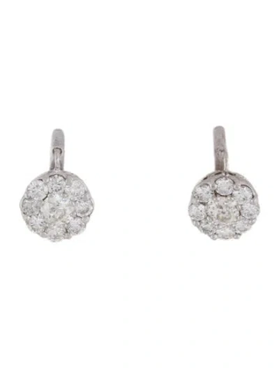 Pre-owned Earrings 14k 2.80ctw Diamond  In Multi