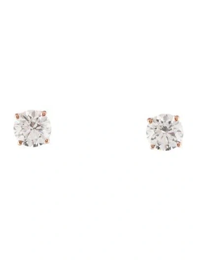 Pre-owned Earrings 14k 2.80ctw Lab-grown Diamond Stud  In Multi