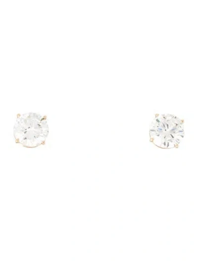 Pre-owned Earrings 14k 2.81ctw Lab-grown Diamond Stud  In Multi