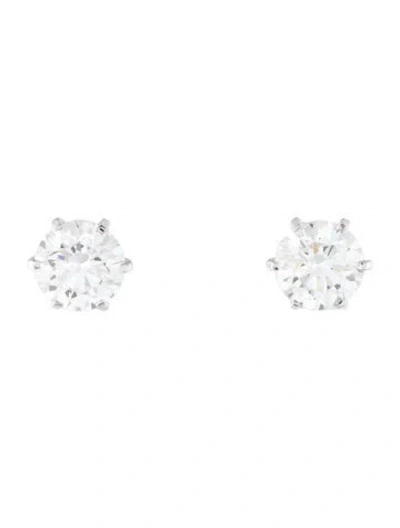 Pre-owned Earrings 14k 2.90ctw Lab-grown Diamond Stud  In Multi