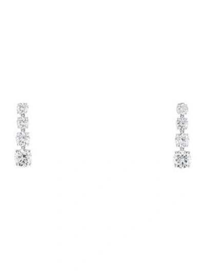 Pre-owned Earrings 14k 2.91ctw Lab-grown Diamond Drop  In Multi