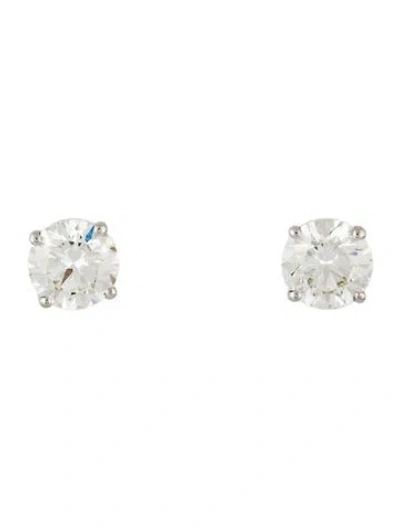 Pre-owned Earrings 14k 2.93ctw Lab-grown Diamond Stud  In Multi