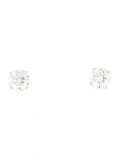 Pre-owned Earrings 14k 2.93ctw Lab-grown Diamond Stud  In Multi