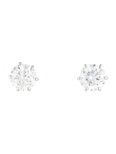 Pre-owned Earrings 14k 2.94ctw Lab-grown Diamond Stud  In Multi