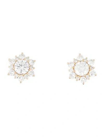 Pre-owned Earrings 14k 2.96ctw Lab-grown Diamond Stud  In Multi