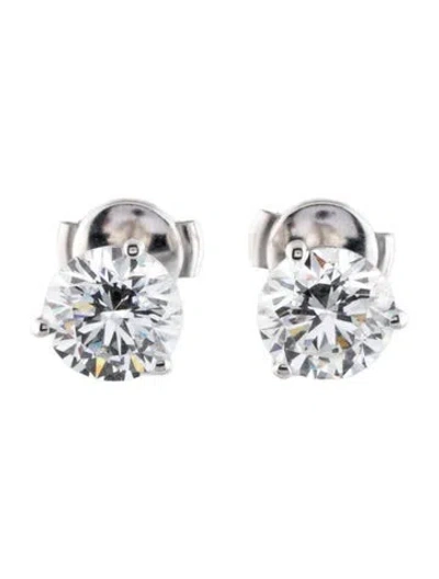 Pre-owned Earrings 14k 2.96ctw Lab-grown Diamond Stud  In Multi