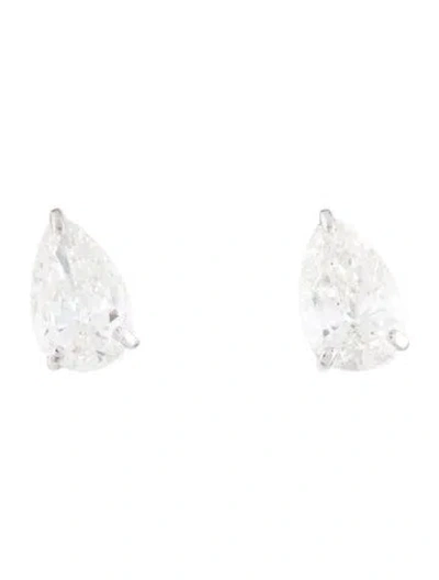 Pre-owned Earrings 14k 2.98ctw Lab-grown Diamond Stud  In Multi