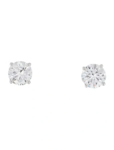 Pre-owned Earrings 14k 2.98ctw Lab-grown Diamond Stud  In Multi