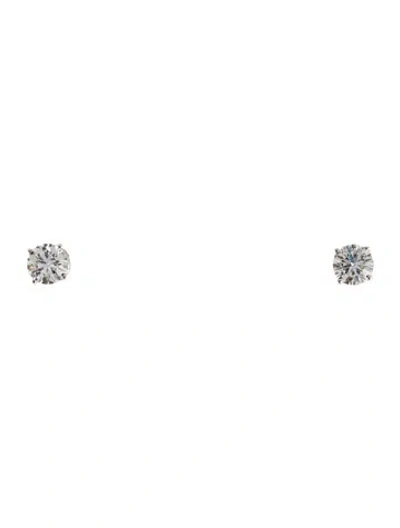 Pre-owned Earrings 14k 3.00ctw Lab-grown Diamond Solitaire Stud  In Multi