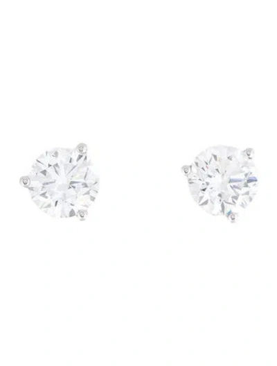 Pre-owned Earrings 14k 3.00ctw Lab-grown Diamond Studs In Multi