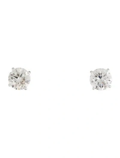 Pre-owned Earrings 14k 3.01ctw Lab-grown Diamond Stud  In Multi