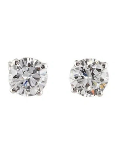 Pre-owned Earrings 14k 3.01ctw Lab-grown Diamond Stud  In Multi