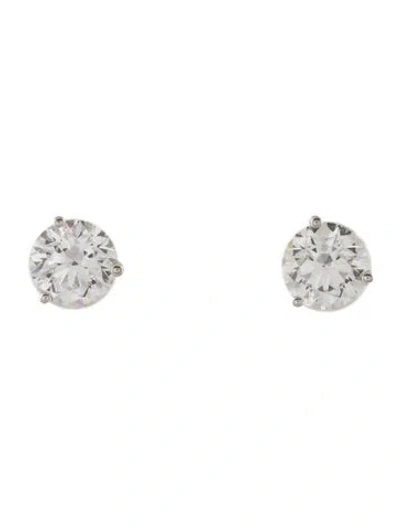 Pre-owned Earrings 14k 3.01ctw Lab-grown Diamond Stud  In Multi