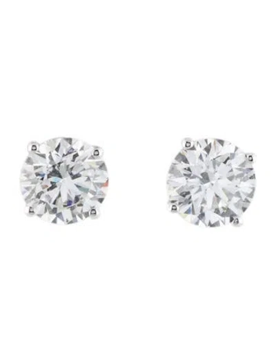 Pre-owned Earrings 14k 3.02ctw Lab-grown Diamond Stud  In Multi