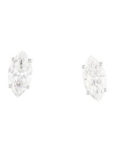 Pre-owned Earrings 14k 3.02ctw Lab-grown Diamond Studs In Multi