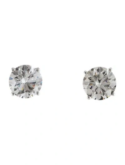 Pre-owned Earrings 14k 3.03ctw Lab-grown Diamond Stud  In Multi