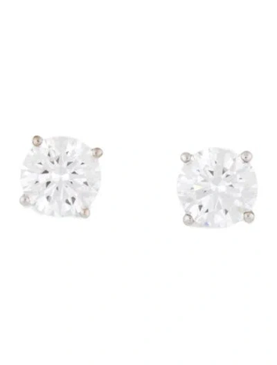 Pre-owned Earrings 14k 3.03ctw Lab-grown Diamond Stud  In Multi