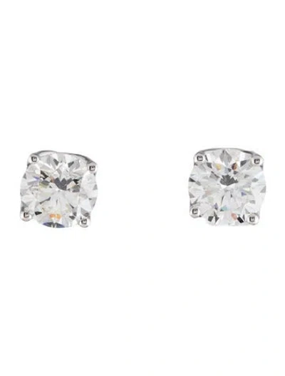Pre-owned Earrings 14k 3.04ctw Lab-grown Diamond Stud  In Multi