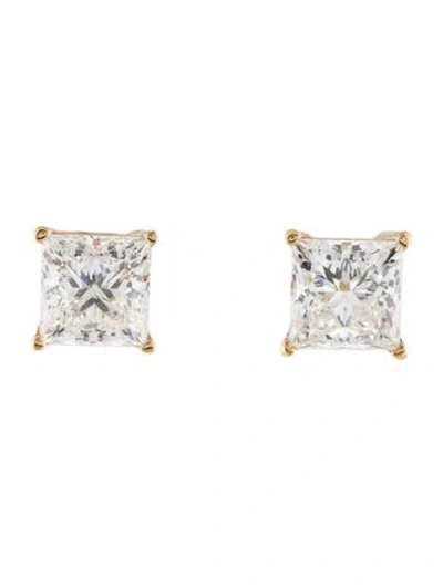 Pre-owned Earrings 14k 3.04ctw Lab-grown Diamond Stud  In Multi