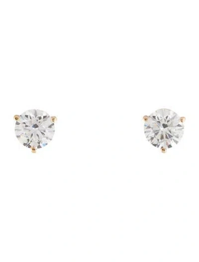 Pre-owned Earrings 14k 3.05ctw Lab-grown Diamond Stud Earirngs In Multi
