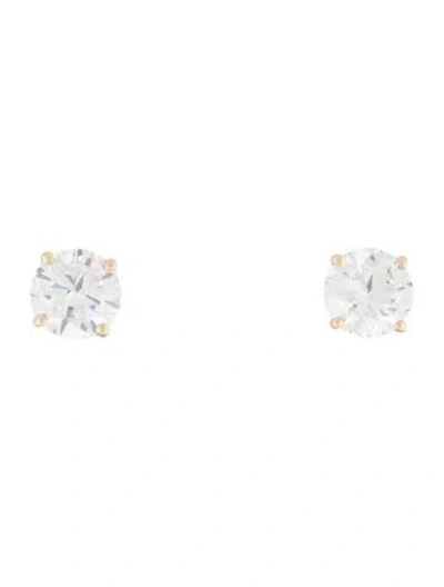 Pre-owned Earrings 14k 3.05ctw Lab-grown Diamond Stud  In Multi