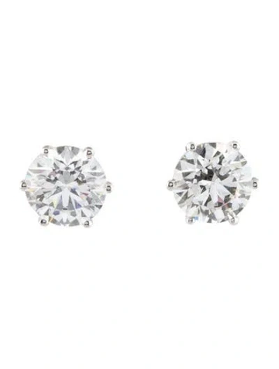 Pre-owned Earrings 14k 3.05ctw Lab-grown Diamond Stud  In Multi