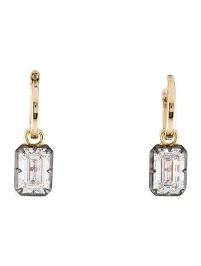 Pre-owned Earrings 14k 3.06ctw Lab-grown Diamond Drop  In Multi