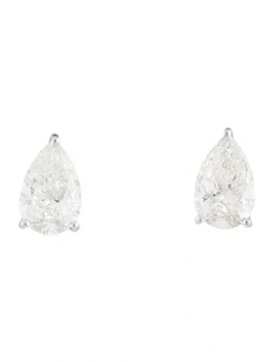 Pre-owned Earrings 14k 3.07ctw Lab-grown Diamond Stud  In Multi