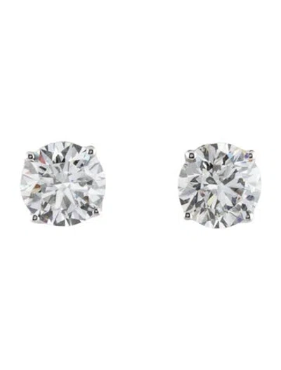 Pre-owned Earrings 14k 3.07ctw Lab-grown Diamond Stud  In Multi