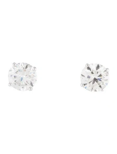 Pre-owned Earrings 14k 3.08ctw Lab-grown Diamond Stud  In Multi