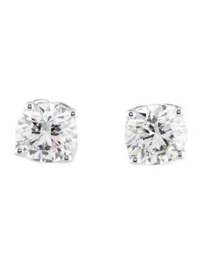 Pre-owned Earrings 14k 3.08ctw Lab-grown Diamond Stud  In Multi