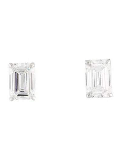Pre-owned Earrings 14k 3.08ctw Lab-grown Diamond Stud  In Multi