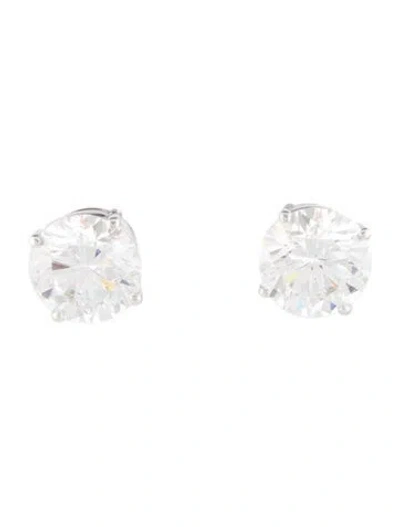 Pre-owned Earrings 14k 3.08ctw Lab-grown Diamond Stud  In Multi