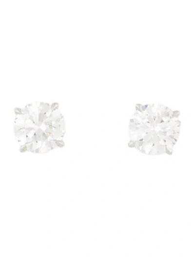 Pre-owned Earrings 14k 3.08ctw Lab-grown Diamond Stud  In Multi