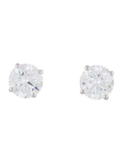 Pre-owned Earrings 14k 3.10ctw Lab-grown Diamond Stud  In Multi