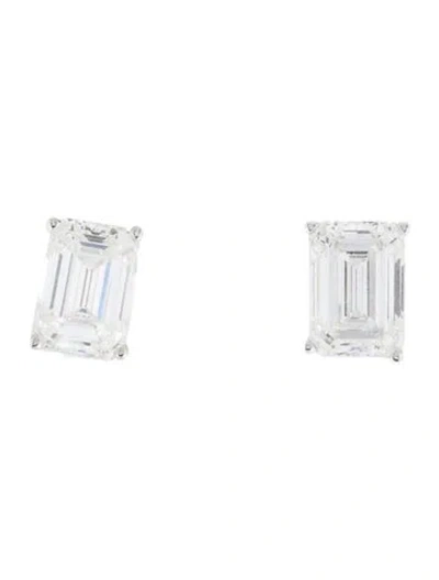 Pre-owned Earrings 14k 3.10ctw Lab-grown Diamond Stud  In Multi