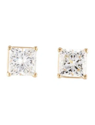 Pre-owned Earrings 14k 3.10ctw Lab-grown Diamond Stud  In Multi