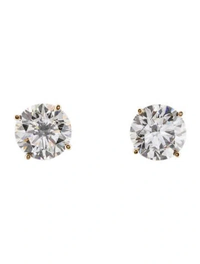 Pre-owned Earrings 14k 3.12ctw Lab-grown Diamond Stud  In Multi