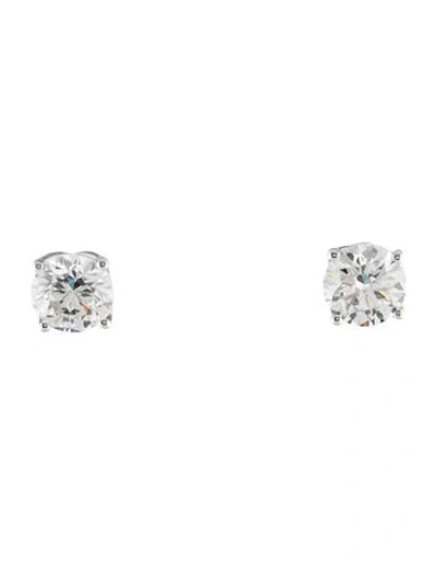 Pre-owned Earrings 14k 3.13ctw Lab-grown Diamond Stud  In Multi
